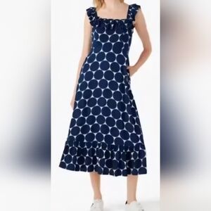 NWOT Kate Spade Joy Dot Ruffle Midi Dress XL